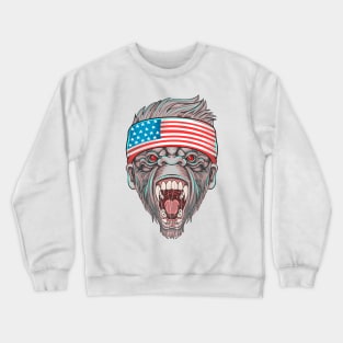 Gorilla Face Crewneck Sweatshirt